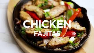 JIM BEAM CAST IRON FAJITA PAN: SIZZLIN’ CHICKEN FAJITAS