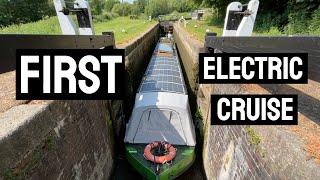 Electric Propulsion Narrowboat | First Cruise on our New Hybrid Narrowboat  Ep.172