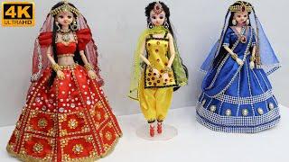 3 South indian bridal dress and Jewellery | Doll Decoration Design 94