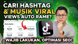 CARA CARI HASHTAG & MUSIK VIRAL GRATIS TANPA BAYAR DI TIKTOK, BANYAK YANG BELUM TAU !