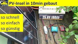 Wie baue ich in 10min eine PV-Inselanlage?