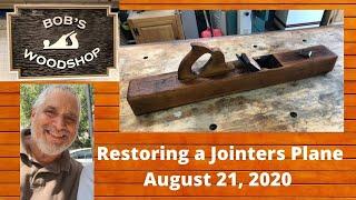 Restoring A Wooden Jointers Plane -  28" -  Bob's Woodshop