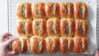 5 tips for fluffy and stringy, no-knead garlic butter dinner rolls, extra garlicky!!