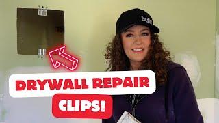 How to use Drywall Repair Clips to patch drywall