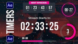 Create Beautiful Countdown Timer Motion Graphics | After Effects Tutorial