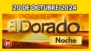 Resultado del DORADO NOCHE del DOMINGO 20 de OCTUBRE de 2024 (ÚLTIMO SORTEO DE HOY) 