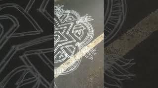 Beautiful Kolam for Arulmigu Chinna Seniamman koil agnisatti #shortsviral #shorts #kolam #ytkolam