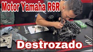 YAMAHA R6 RACING ENGINE WAS DAMAGED FOR THE LAST TIME