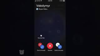 SKYPE call END & ACCEPT vs HOLD & ACCEPT