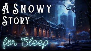 A Snowy Story ️ A Snowy Night at the New York Public Library ️ Peaceful Story for Sleep