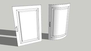 Sketchup tutorial easy Shape bender tool - bending doors
