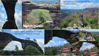 Bohemian Switzerland National Park: Czech Pravčická Gate the largest natural arch in Europe