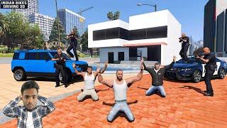 FRANKLIN ARRESTED IN GTA 5 CITY | INDIAN BIKE DRIVING 3D  #gta5 #gaming #viralvideo