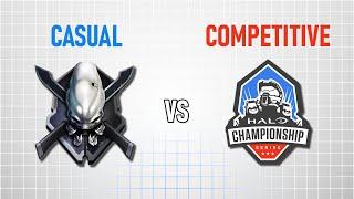 The Difference Between Casual & Competitive Halo