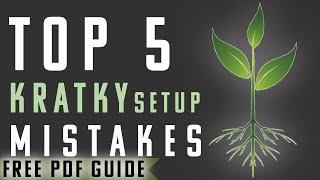 Top 5 Kratky Hydroponic Mistakes You Can Avoid