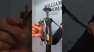 Wine Bottle Opening with Winged Corkscrew