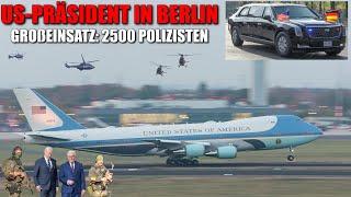 [US-PRÄSIDENT BIDEN IN BERLIN!] - Höchste Sicherheitsstufe: 2500 Polizisten im Großeinsatz -