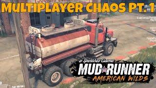 American Wilds DLC - Mudrunner, A Spintires Game - Mount Logmore PT 1