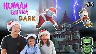 HOLIDAY MIX UP!!! Santa & Snowman Wake Frankenstein! | Human Fall Flat #5 Gameplay | Minecraft Ethan