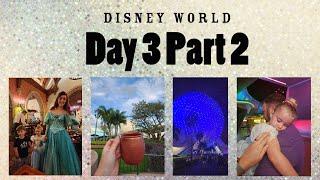 Disney World Day 3 Part 2 with Preschoolers | Epcot | Akershus Dinner with Princesses | November2022