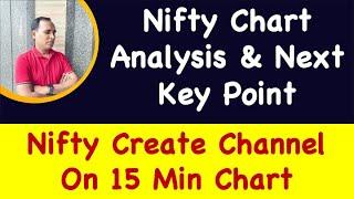 Nifty Chart Analysis & Next Key Point !! Nifty Create Channel On 15 Min Chart