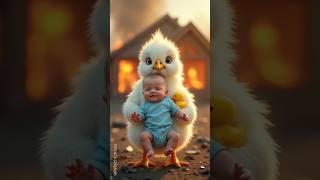 White Chick Saves Baby from a Collapsing House 