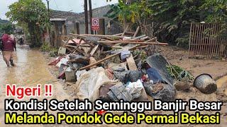 Ngeri‼️Kondisi Setelah Seminggu Banjir Besar Melanda Pondok Gede Permai Bekasi