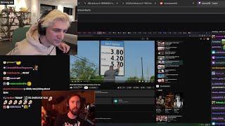 xQc Reacts to Asmongold saying FBI Contacted him about Streamer putting $35K Bounty on his Head