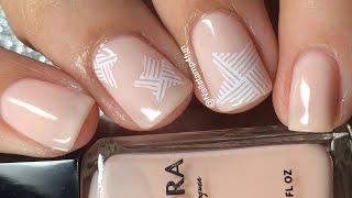 Nude Manicure with Stars: Using Winstonia Expressionism Plate