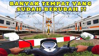 TERJEBAK Di Banyak Perlintasan Kereta Api !! Wow Bertemu Banyak KRL & Kereta Api Terbaru !!