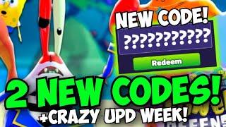 2 New Codes & CRAZY UPDATE WEEK!! Spongebob Tower Defense