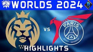 MDK vs PSG Highlights ALL GAMES | Worlds 2024 | Play-Ins Day 3 | MAD Lions KOI vs PSG Talon