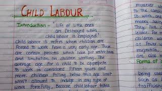 Child Labour Essay in English for students || Essay on Child Labour|| Causes, Impact & Solution