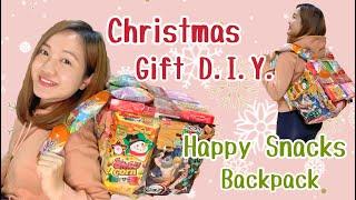 DIY Vlog | Christmas Gift Idea ~ Happy & Easy Snacks Backpack