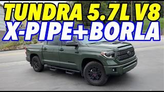 2021 Toyota Tundra TRD 5.7L V8 w/ X-PIPE & BORLA PRO-XS!