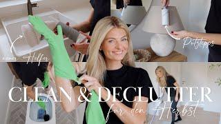 CLEAN & DECLUTTER WITH ME FOR FALL | Reset & Putzmotivation für den Herbst | theglazedblonde