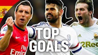 Breathtaking Goals by Spanish Players  | Diego Costa, Cazorla, Silva, Mata | Emirates FA Cup