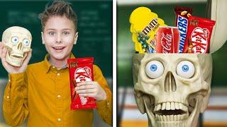 10 Секретных Способов ПРОНЕСТИ СЛАДОСТИ на Урок в Школу * Часть 2 * Фаст Сергей