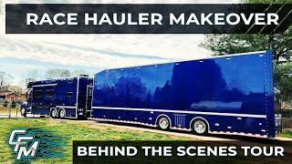 Race Hauler Makeover Tour - Making a 10 year old hauler look brand new! 3,000 Subscriber Giveaway!