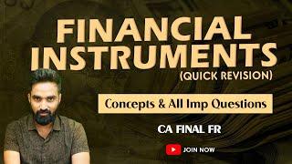 Financial Instruments Revision - with Questions | CA Final FR