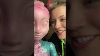 Transforming a life-size doll into a dragon!! 