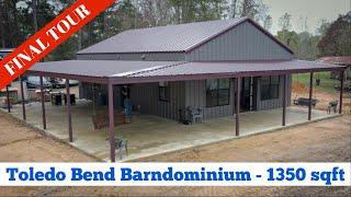 Barndominium Tour - 3 Bedroom - 2 Bath - 1350sqft