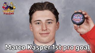 Marco Kasper 1st pro goal (Detroit Red Wings Prospect)