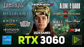 RTX 3060 + I5 13600K (2024 Games Tested)