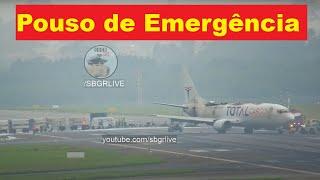 737 PEGA FOGO DURANTE POUSO DE EMERGÊNCIA EM GUARULHOS - VÍDEO COMPLETO