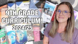 9TH GRADE CURRICULUM HAUL! | HOMESCHOOL HIGH SCHOOL PICKS 2024/25