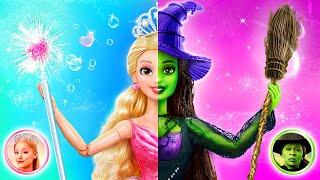 Wicked! Glinda & Elphaba Disney Dolls Growing Up! 32 Magic DIYs