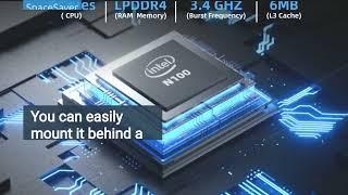 Nano A1 Mini Desktop Computer Win 11 Pro, Intel 12th Alder Lake N100 8GB RAM 256GB PCIe SSD
