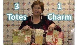 Make Three Totes / Purses With One Charm Pack!