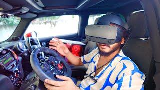 DRIVING VR CAR IN REAL CAR വേറെ ലെവൽ l UNBOXINGDUDE L